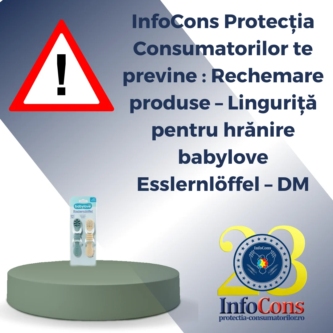 InfoCons Protecția Consumatorilor te previne : Rechemare produse &ndash; Linguriță pentru hrănire babylove Esslernl&ouml;ffel &ndash; DM