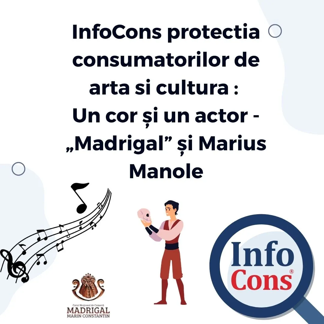 InfoCons protectia consumatorilor de arta si cultura : Un cor și un actor &ndash;  &bdquo;Madrigal&rdquo; și Marius Manole