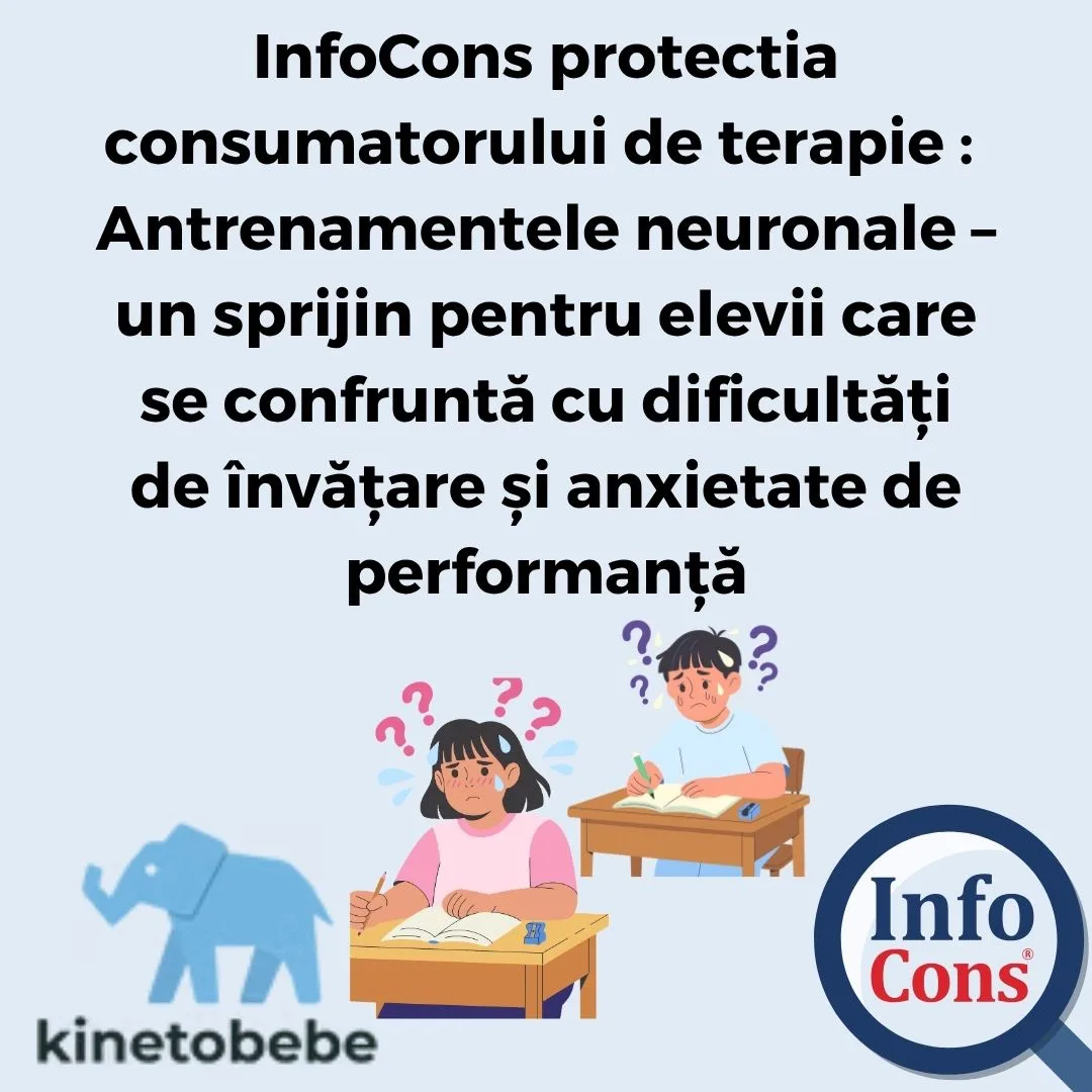 InfoCons protectia consumatorului de terapie : Antrenamentele neuronale &ndash; un sprijin pentru elevii care se confruntă cu dificultăți de &icirc;nvățare și anxietate de performanță