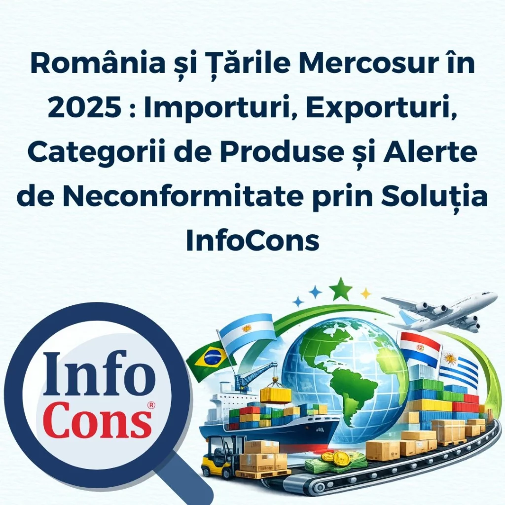 România și Țările Mercosur în 2025 : Importuri , Exporturi , Categorii de Produse și Alerte de Neconformitate prin Soluția de Protecția Consumatorilor InfoCons