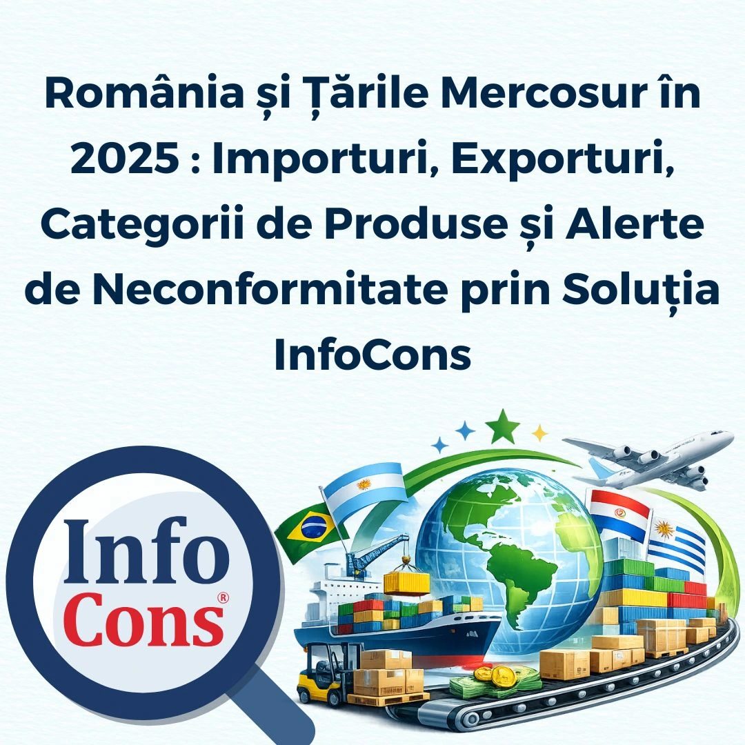 România și Țările Mercosur în 2025 : Importuri , Exporturi , Categorii de Produse și Alerte de Neconformitate prin Soluția de Protecția Consumatorilor InfoCons