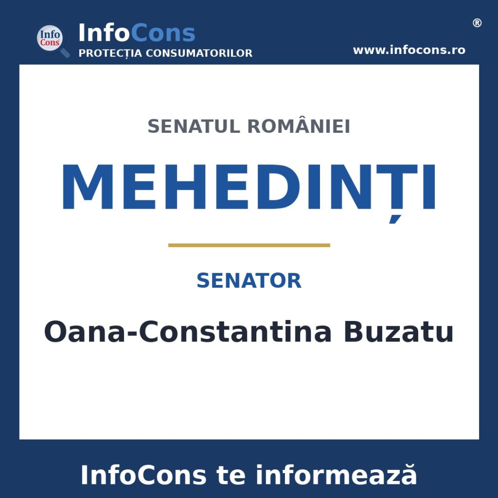 Senatul României și senatoarea Oana-Constantina Buzatu – InfoCons te informează