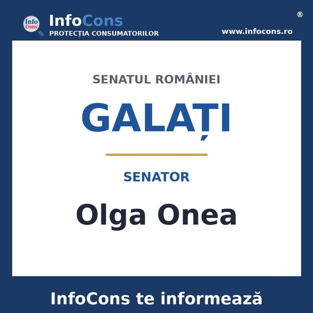 Senatul României și senatoarea Olga Onea – InfoCons te informează