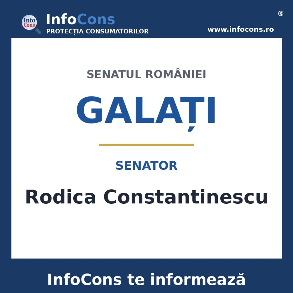 Senatul Rom&acirc;niei și senatoarea Rodica Constantinescu &ndash; InfoCons te informează