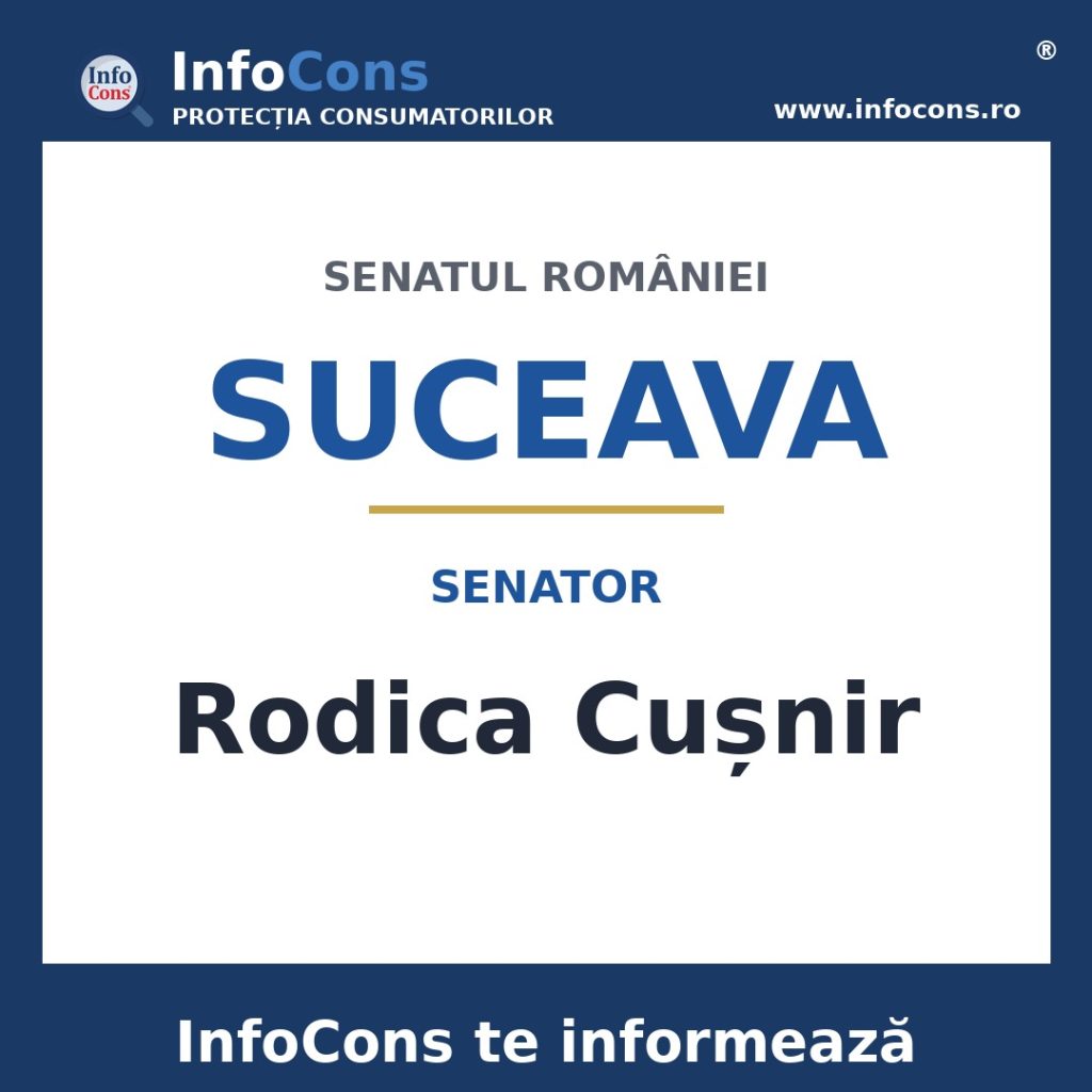 Senatul României și senatoarea Rodica Cușnir – InfoCons te informează