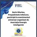 Sorin Mierlea , Președintele InfoCons Protecția Consumatorilor , participă la evenimentul aniversar organizat de Asociația Energia Inteligentă