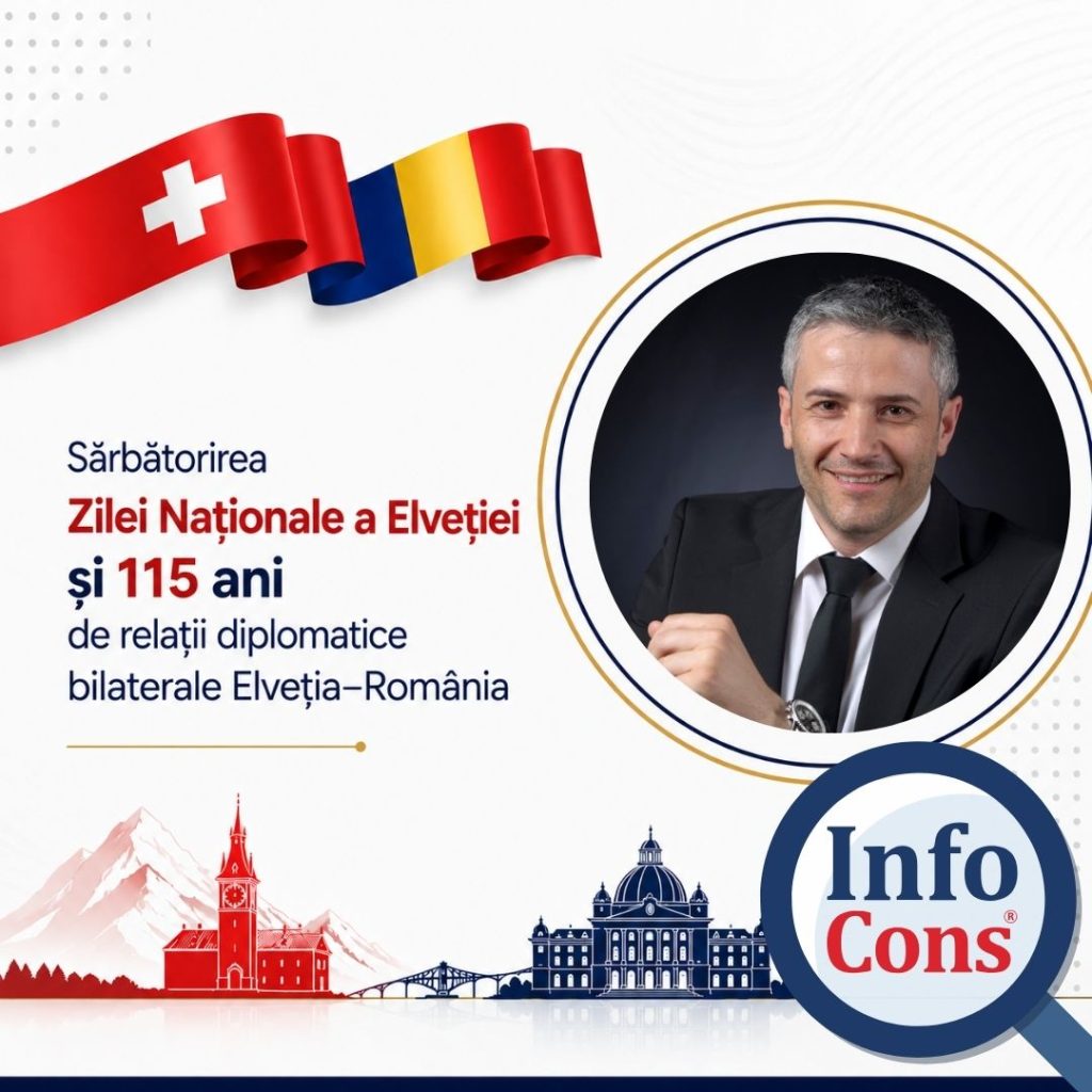 Sorin Mierlea , Președintele InfoCons Protecția Consumatorilor , participă la evenimentul dedicat Zilei Naționale a Elveției și aniversării a 115 ani de relații diplomatice bilaterale Elveția&ndash;Rom&acirc;nia