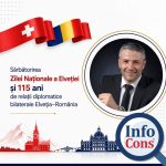 Sorin Mierlea , Președintele InfoCons Protecția Consumatorilor , participă la evenimentul dedicat Zilei Naționale a Elveției și aniversării a 115 ani de relații diplomatice bilaterale Elveția–România