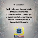 Sorin Mierlea , Președintele InfoCons Protecția Consumatorilor , participă la evenimentul organizat cu ocazia Zilei Naționale a Republicii Slovenia