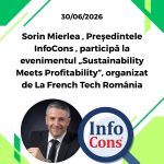 Sorin Mierlea , Președintele InfoCons , participă la evenimentul „Sustainability Meets Profitability”, organizat de La French Tech România