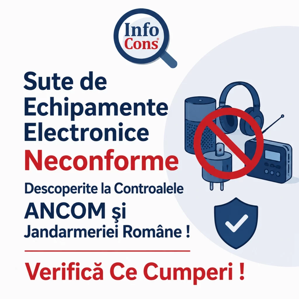Sute de Echipamente Electronice Neconforme Descoperite la Controalele ANCOM și Jandarmeriei Române ! Verifică Ce Cumperi !