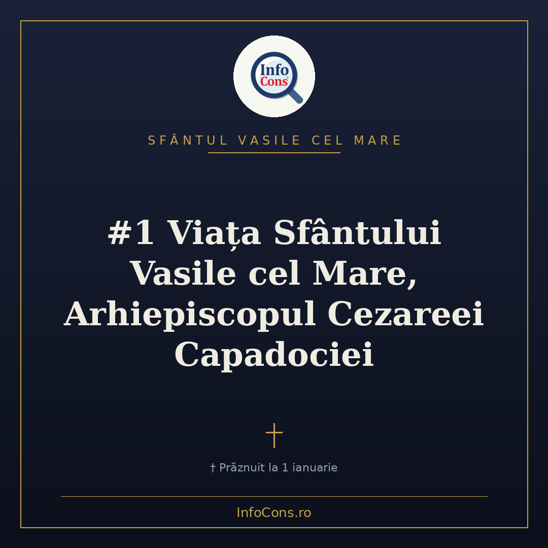 #1 Viața Sfântului Vasile cel Mare, Arhiepiscopul Cezareei Capadociei
