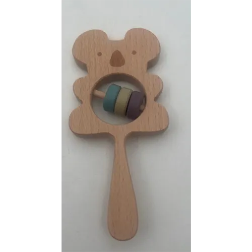Zornăitoare din lemn, &icirc;n formă de koala.