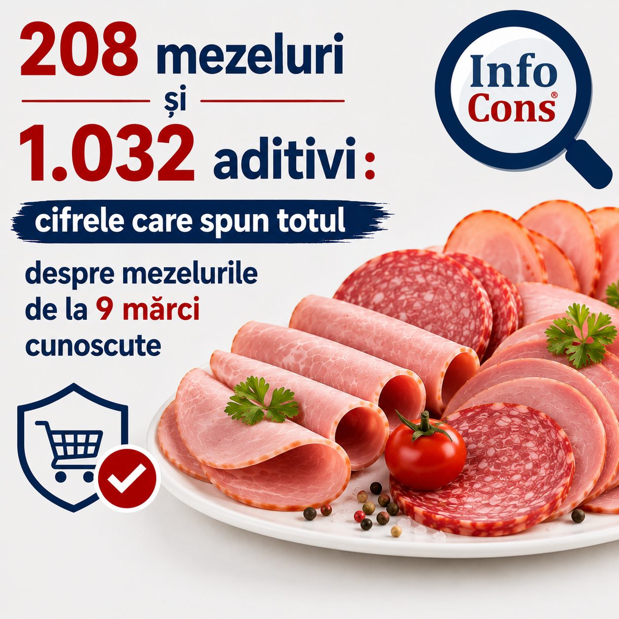 208 mezeluri şi 1.032 aditivi : cifrele care spun totul despre mezelurile de la 9 mărci cunoscute