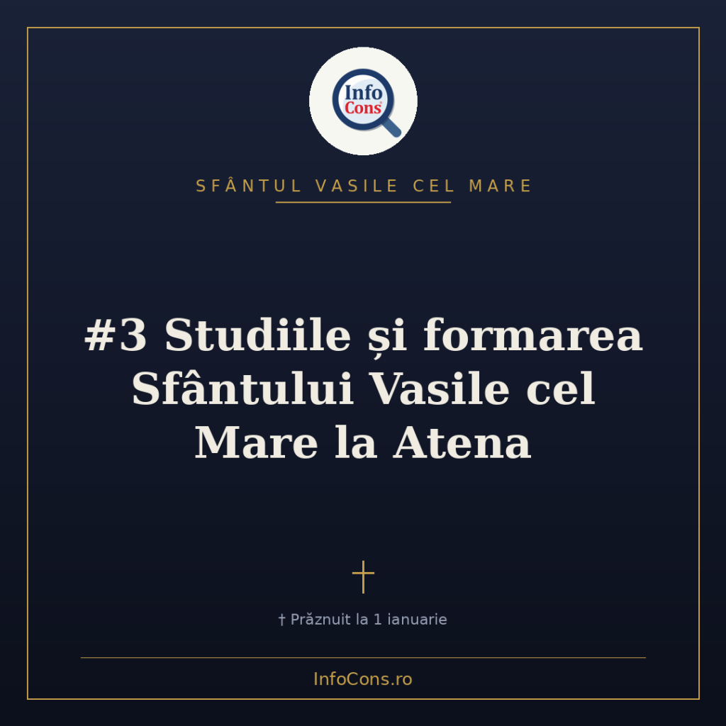 #3 Studiile și formarea Sfântului Vasile cel Mare la Atena