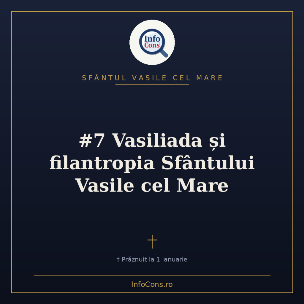 #7 Vasiliada și filantropia Sfântului Vasile cel Mare