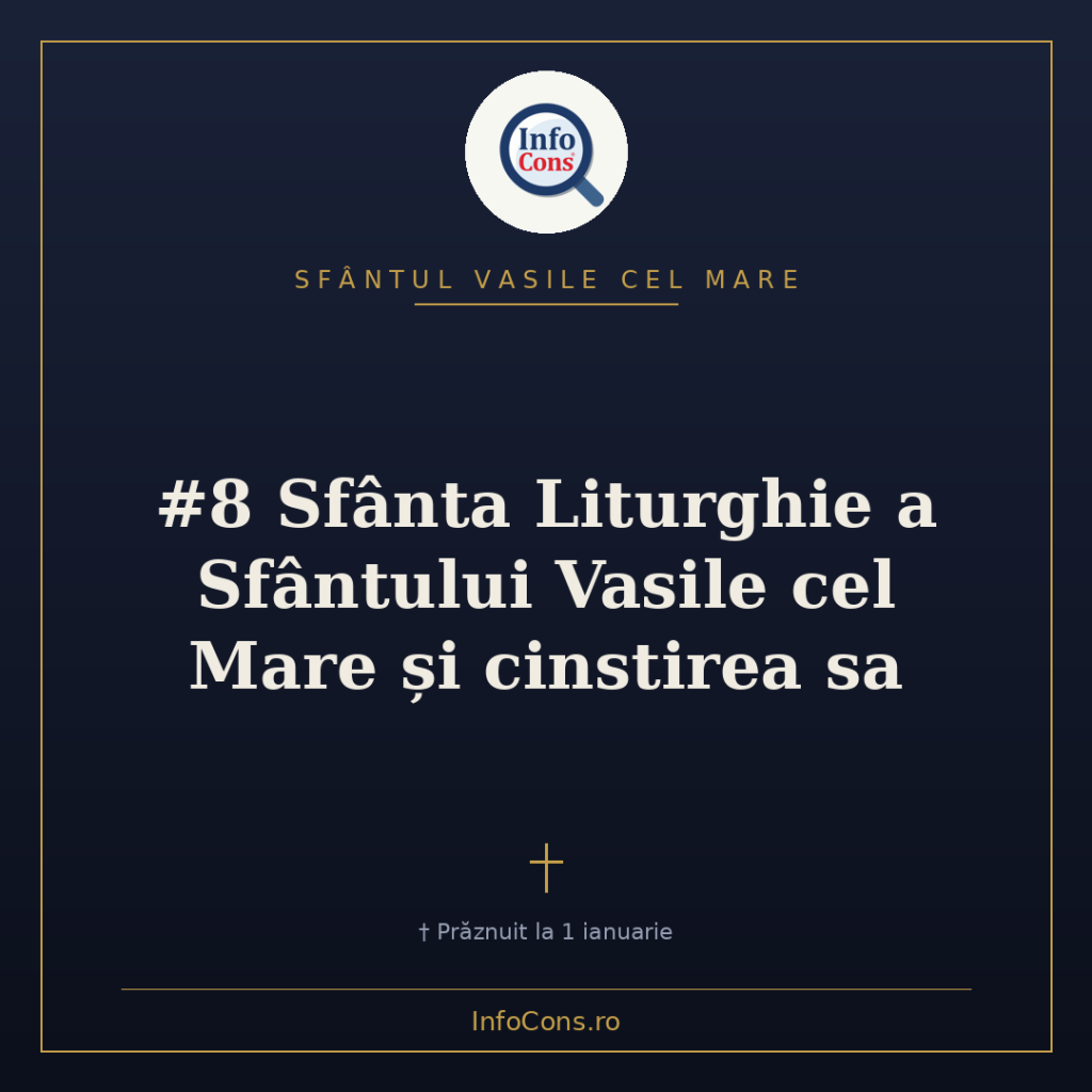 #8 Sf&acirc;nta Liturghie a Sf&acirc;ntului Vasile cel Mare și cinstirea sa