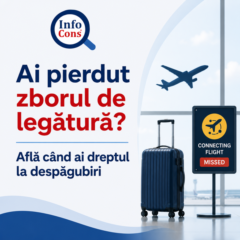 Ai pierdut zborul de legătură ? Află c&acirc;nd ai dreptul la despăgubiri