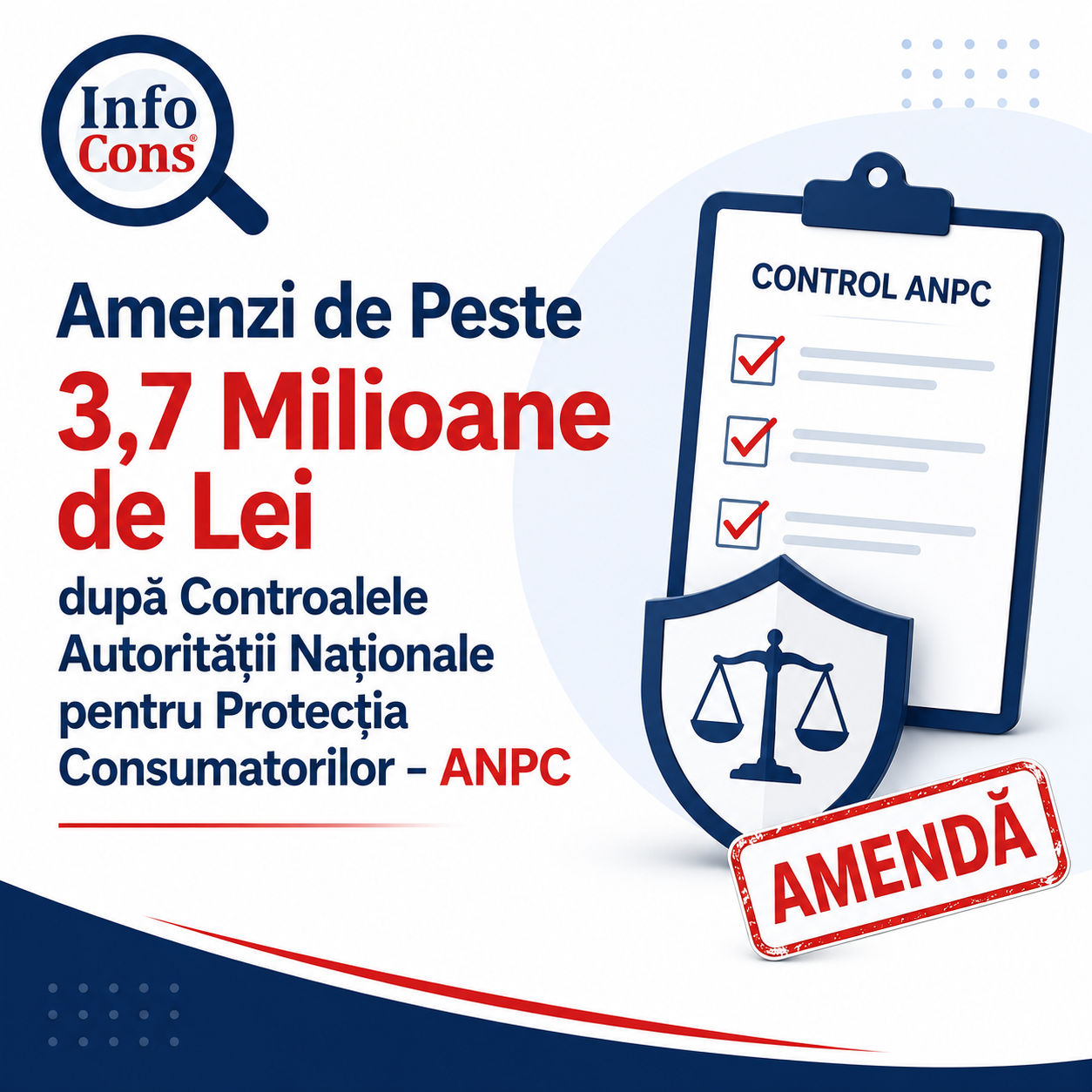 Amenzi de Peste 3,7 Milioane de Lei după Controalele Autorității Naționale pentru Protecția Consumatorilor – ANPC