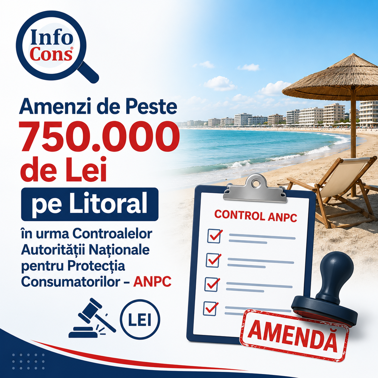 Amenzi de Peste 750.000 de Lei pe Litoral în urma Controalelor Autorității Naționale pentru Protecția Consumatorilor – ANPC