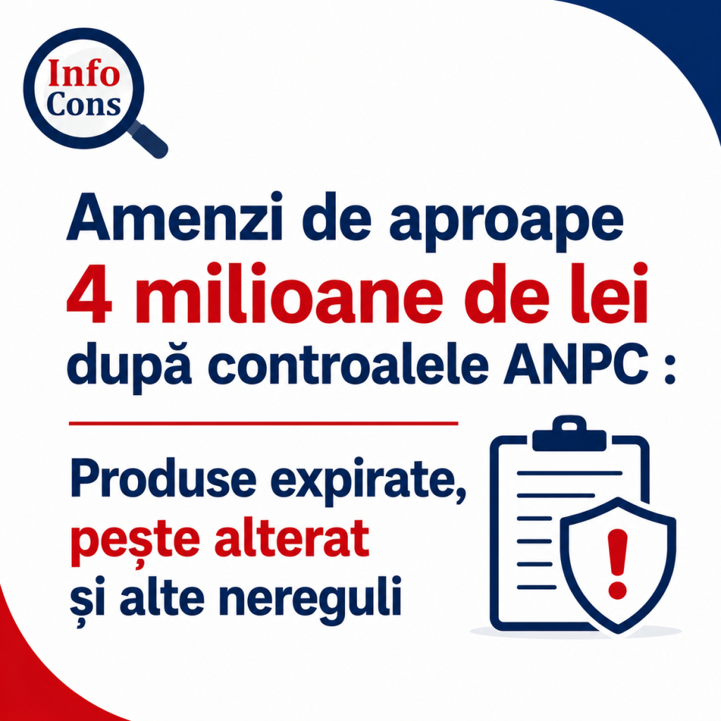 Amenzi de aproape 4 milioane de lei după controalele ANPC : Produse expirate, pește alterat și alte nereguli