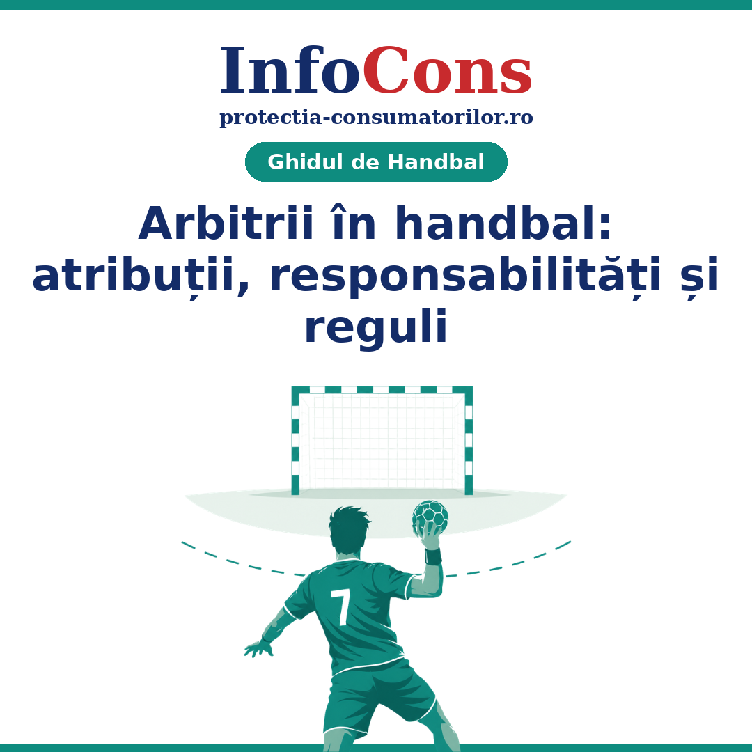 Arbitrii în handbal - atribuții, responsabilități și reguli