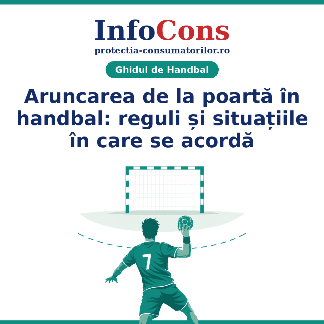 Aruncarea de la poartă în handbal - reguli și situațiile în care se acordă