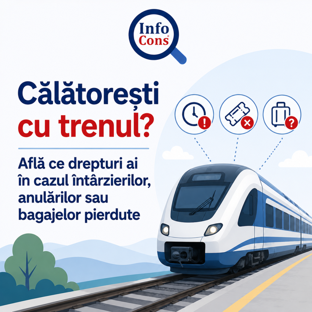 Călătorești cu trenul ? Află ce drepturi ai în cazul întârzierilor, anulărilor sau bagajelor pierdute