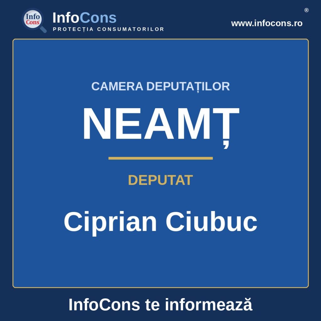 Camera Deputaților și deputatul Ciprian Ciubuc – InfoCons te informează