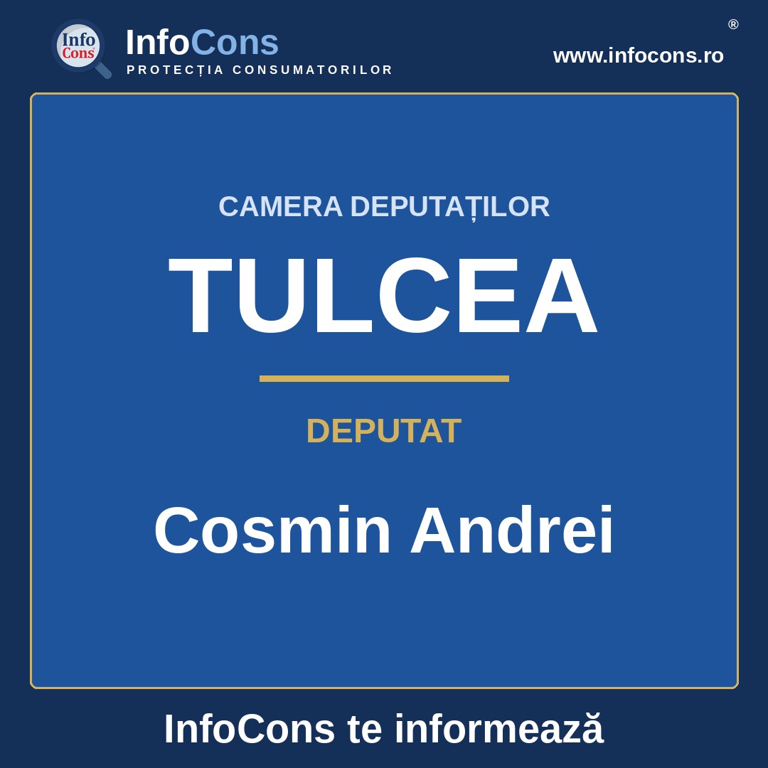 Camera Deputaților și deputatul Cosmin Andrei &ndash; InfoCons te informează
