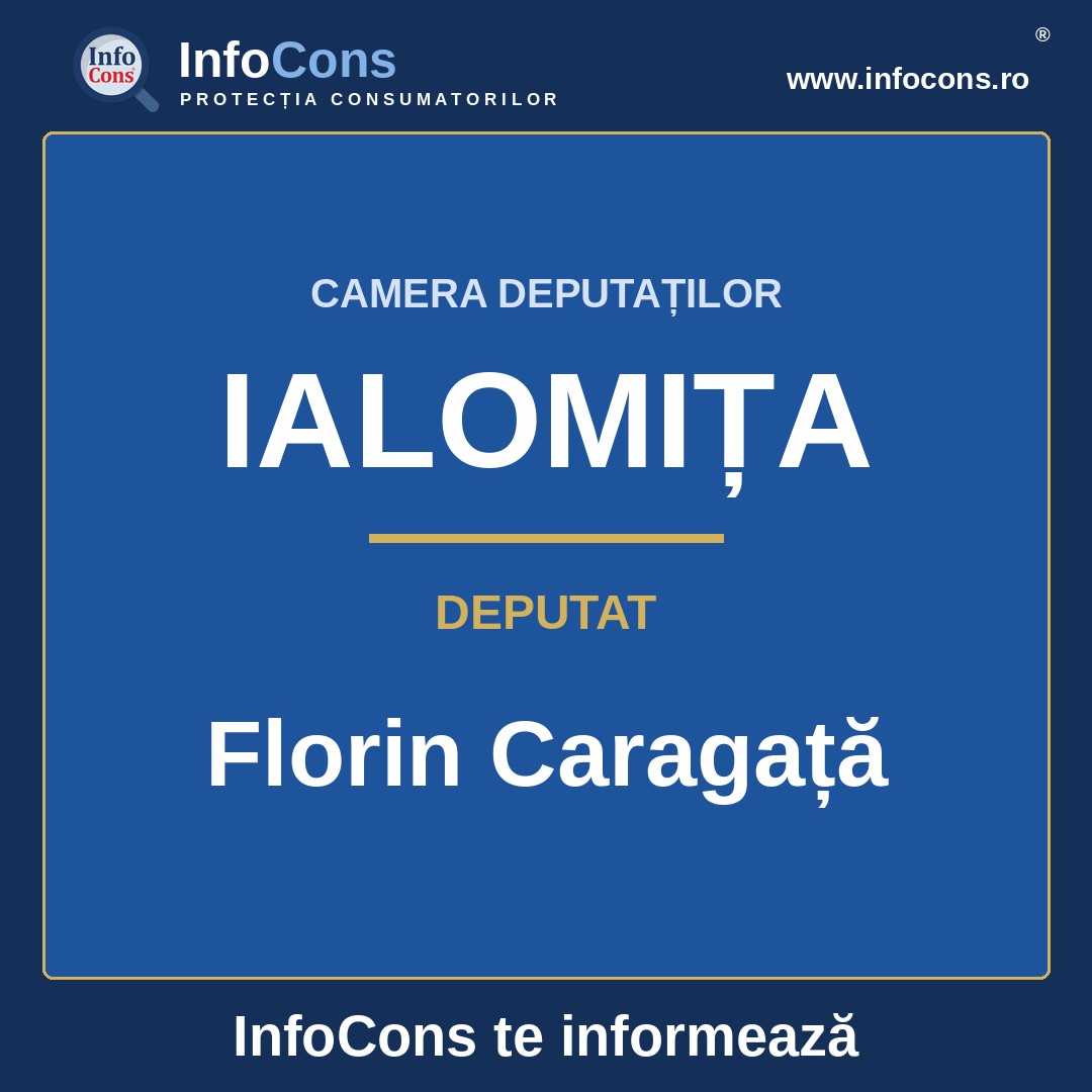 Camera Deputaților și deputatul Florin Caragață – InfoCons te informează