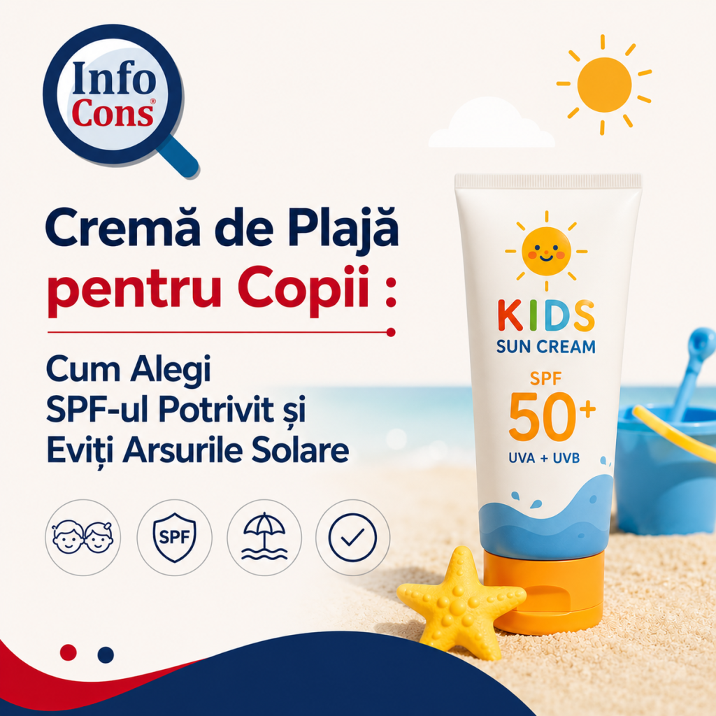 Cremă de Plajă pentru Copii : Cum Alegi SPF-ul Potrivit și Eviți Arsurile Solare