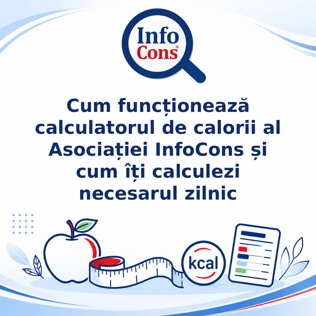Cum funcționează calculatorul de calorii al Asociației InfoCons și cum îți calculezi necesarul zilnic