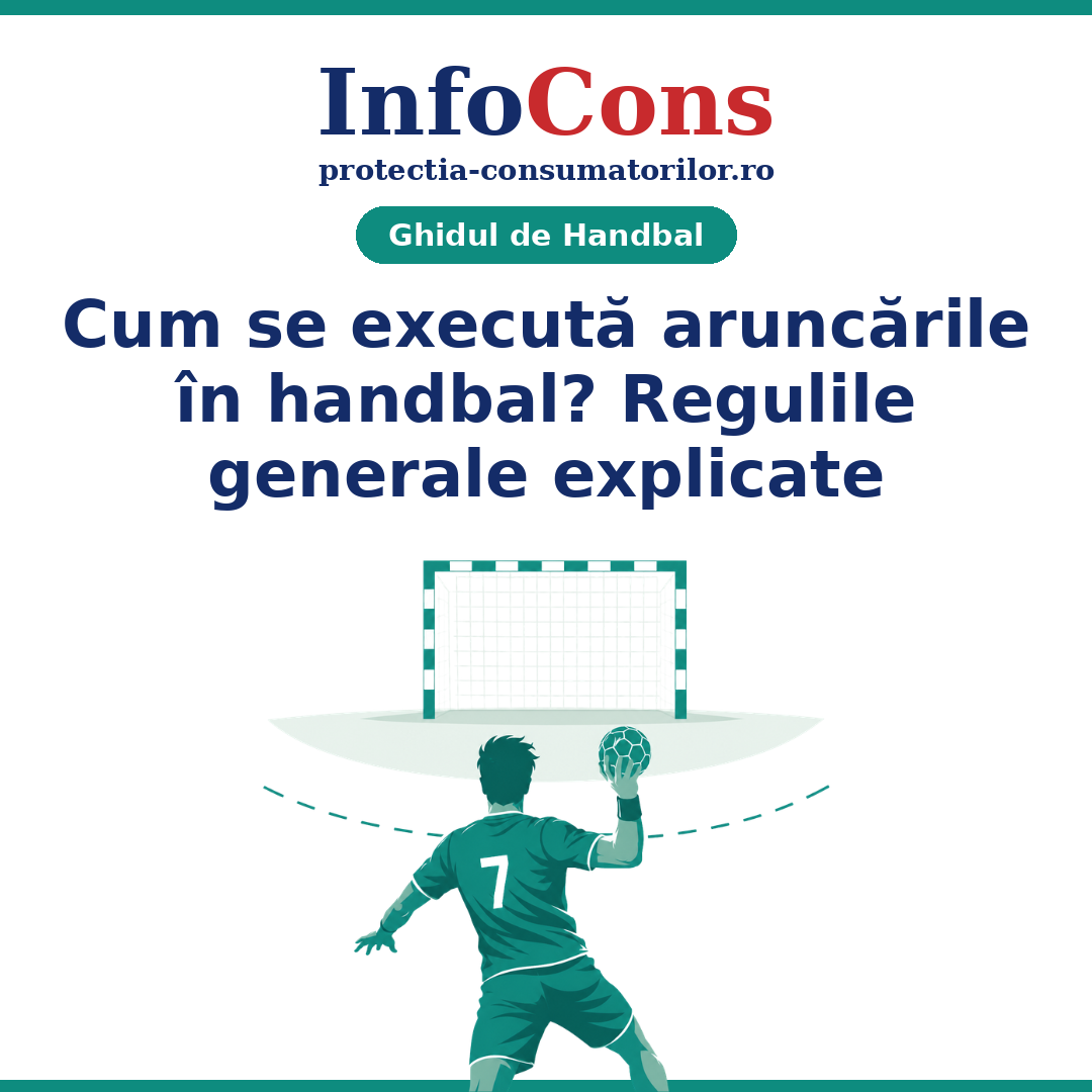 Cum se execută aruncările în handbal - Regulile generale explicate