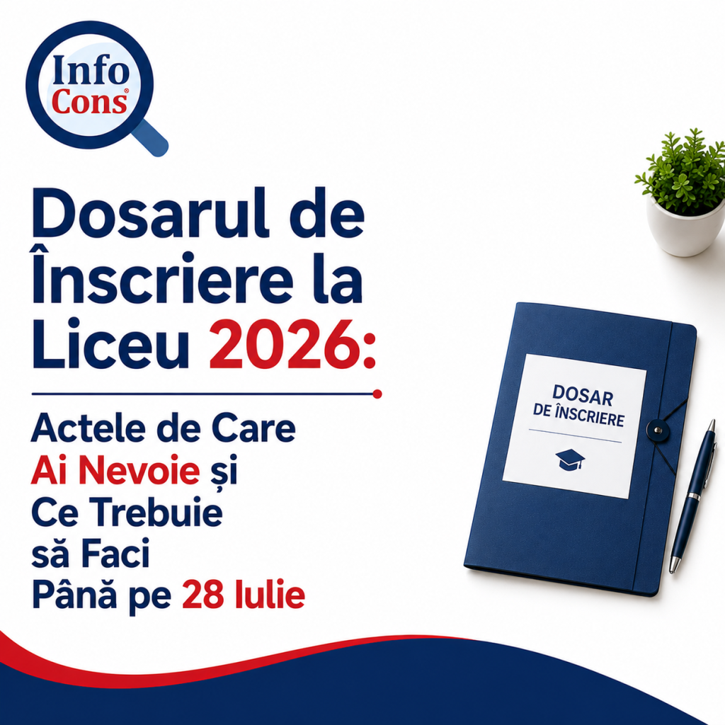 Dosarul de Înscriere la Liceu 2026 : Actele de care ai nevoie și ce trebuie să faci până pe 28 iulie