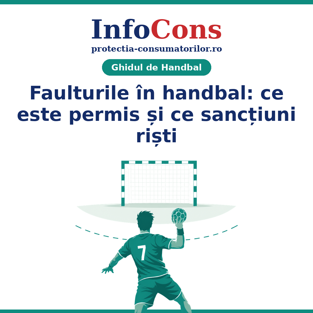 Faulturile în handbal - ce este permis și ce sancțiuni riști