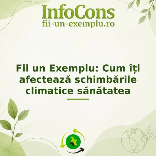 Cum îți afectează schimbările climatice sănătatea - Fii un Exemplu pentru Mediu