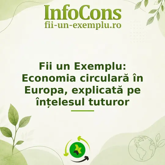 Economia circulară în Europa, explicată pe înțelesul tuturor - Fii un Exemplu pentru Mediu