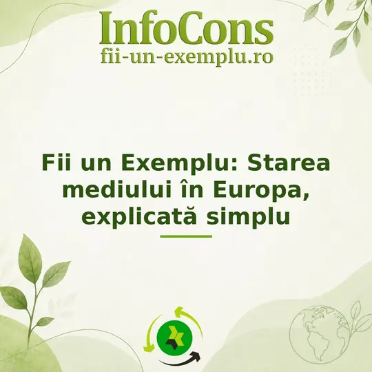Starea mediului în Europa, explicată simplu - Fii un Exemplu pentru Mediu
