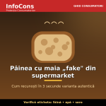 InfoCons – Pâinea cu maia fake din supermarket – cum recunoști în 3 secunde varianta autentică