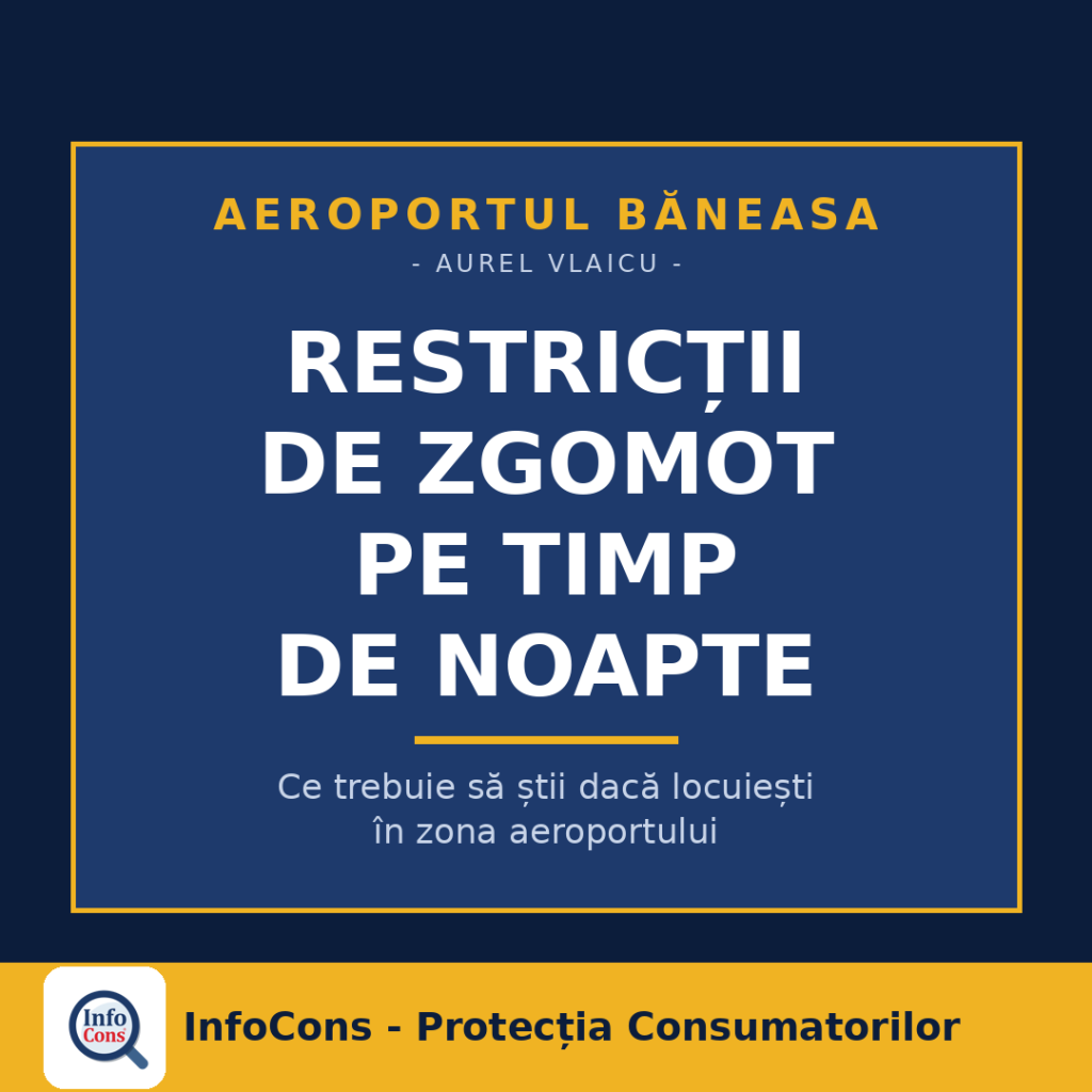 Locuiești l&acirc;ngă Aeroportul Băneasa - restricțiile de zgomot pe timp de noapte - InfoCons te informează