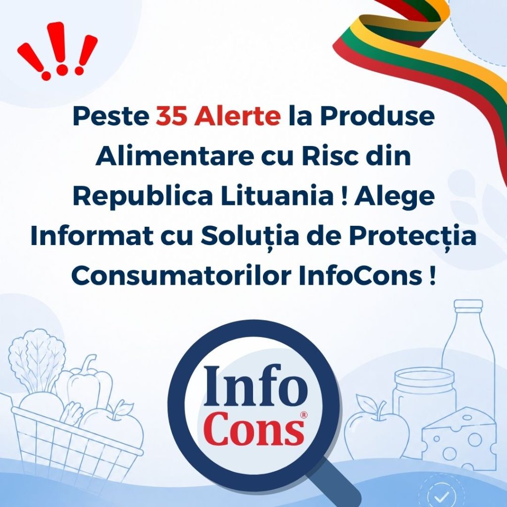 Peste 35 Alerte la Produse Alimentare cu Risc din Republica Lituania ! Alege Informat cu Soluția de Protecția Consumatorilor InfoCons !