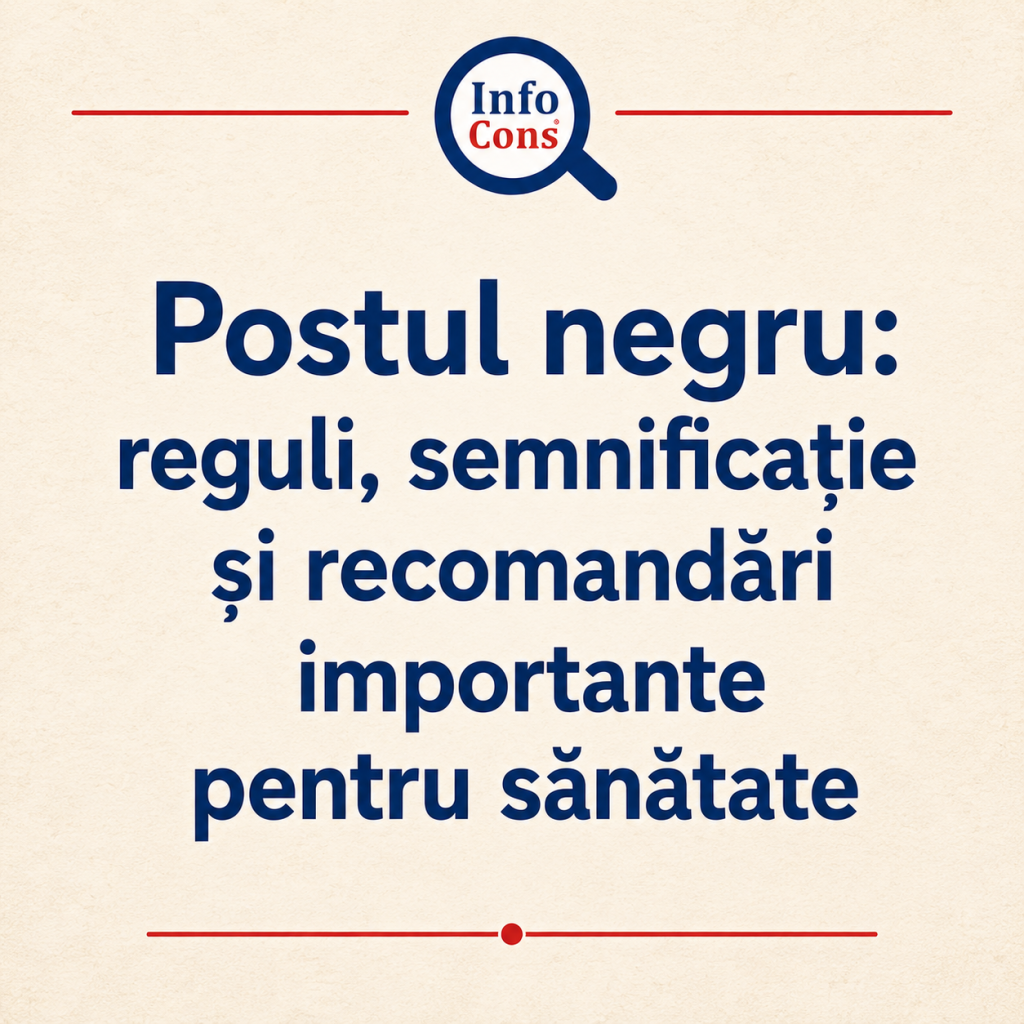 Postul negru : reguli, semnificație și recomandări importante pentru sănătate