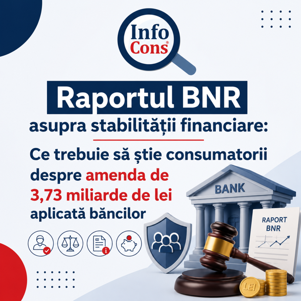Raportul BNR asupra stabilității financiare : Ce trebuie să știe consumatorii despre amenda de 3,73 miliarde de lei aplicată băncilor