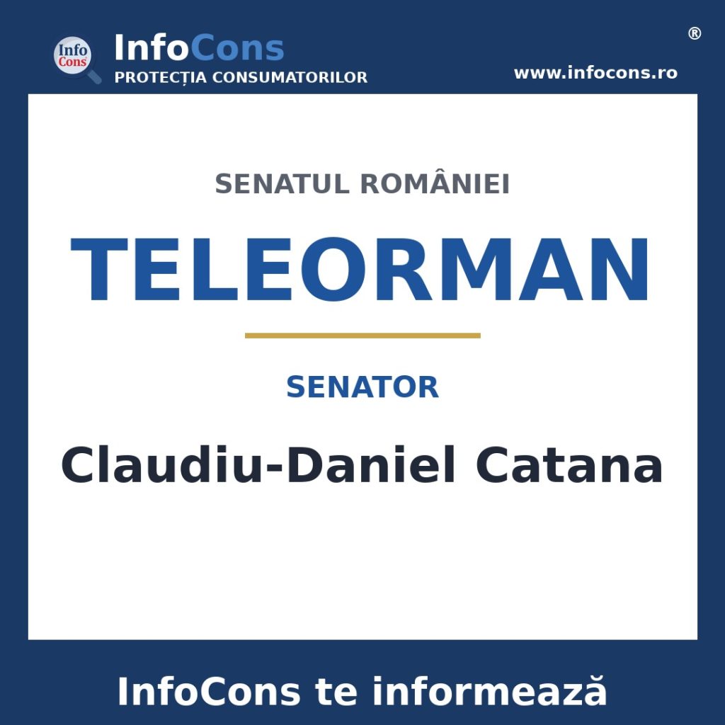 Senatul României și senatorul Claudiu-Daniel Catana – InfoCons te informează