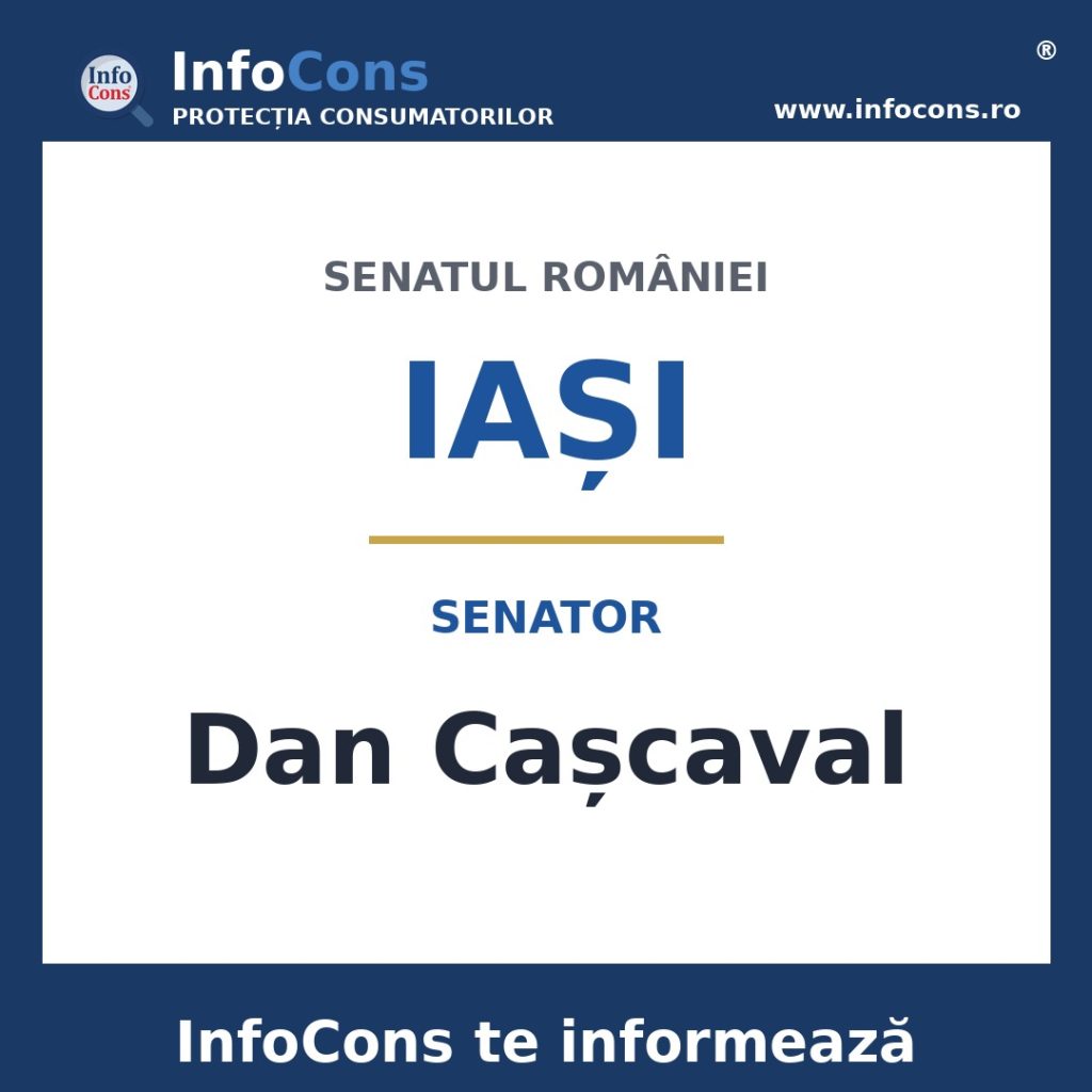 Senatul României și senatorul Dan Cașcaval – InfoCons te informează