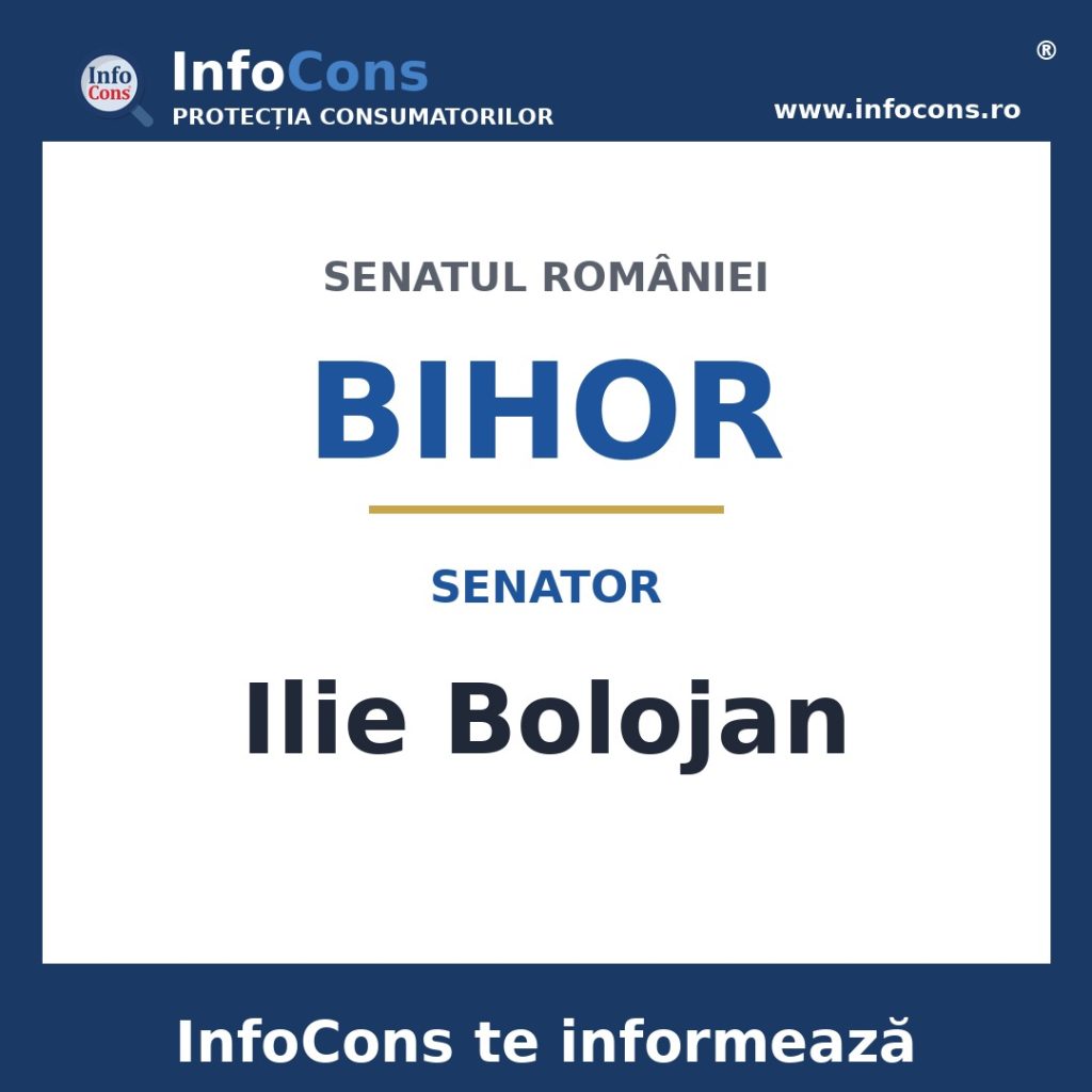Senatul României și senatorul Ilie Bolojan – InfoCons te informează