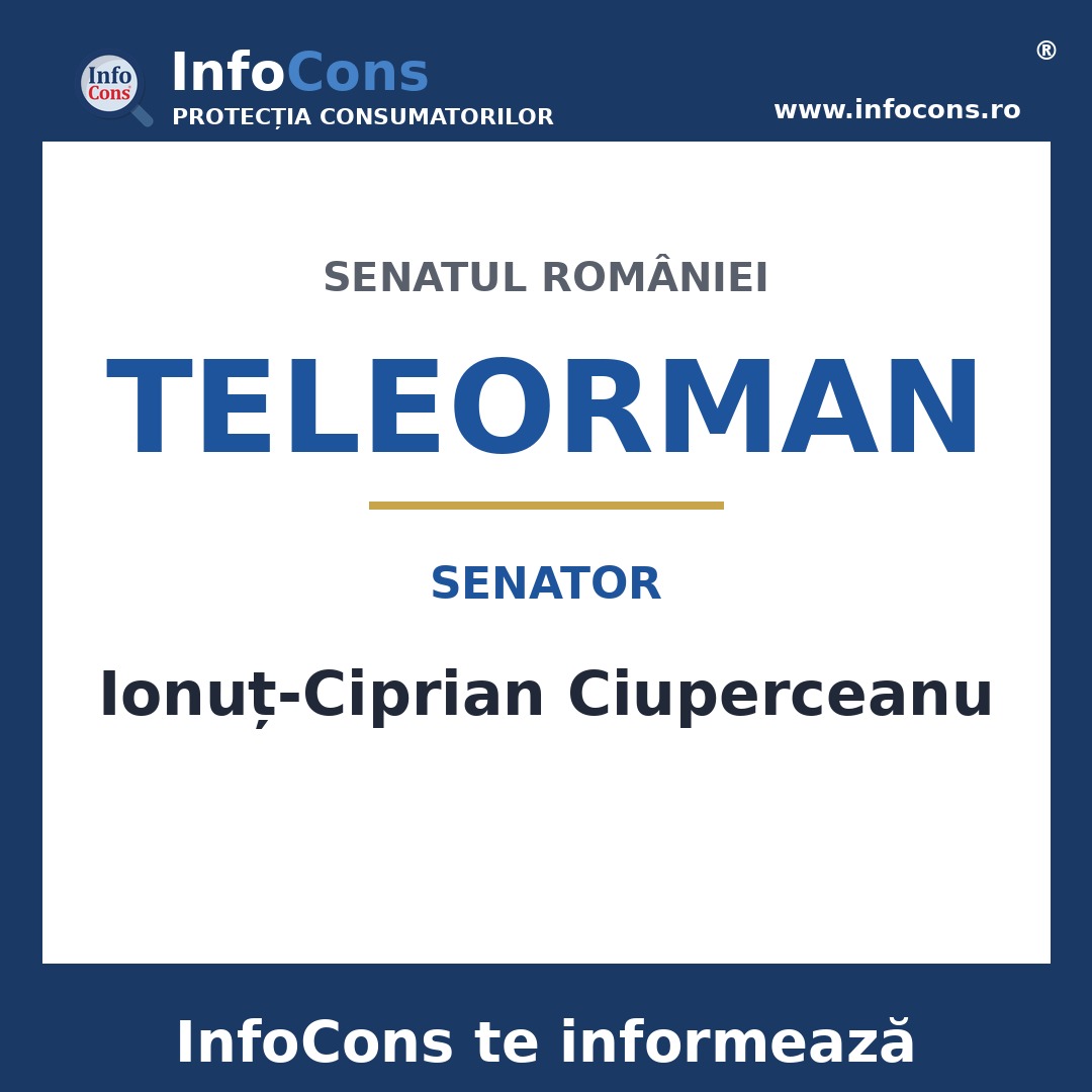 Senatul României și senatorul Ionuț-Ciprian Ciuperceanu – InfoCons te informează