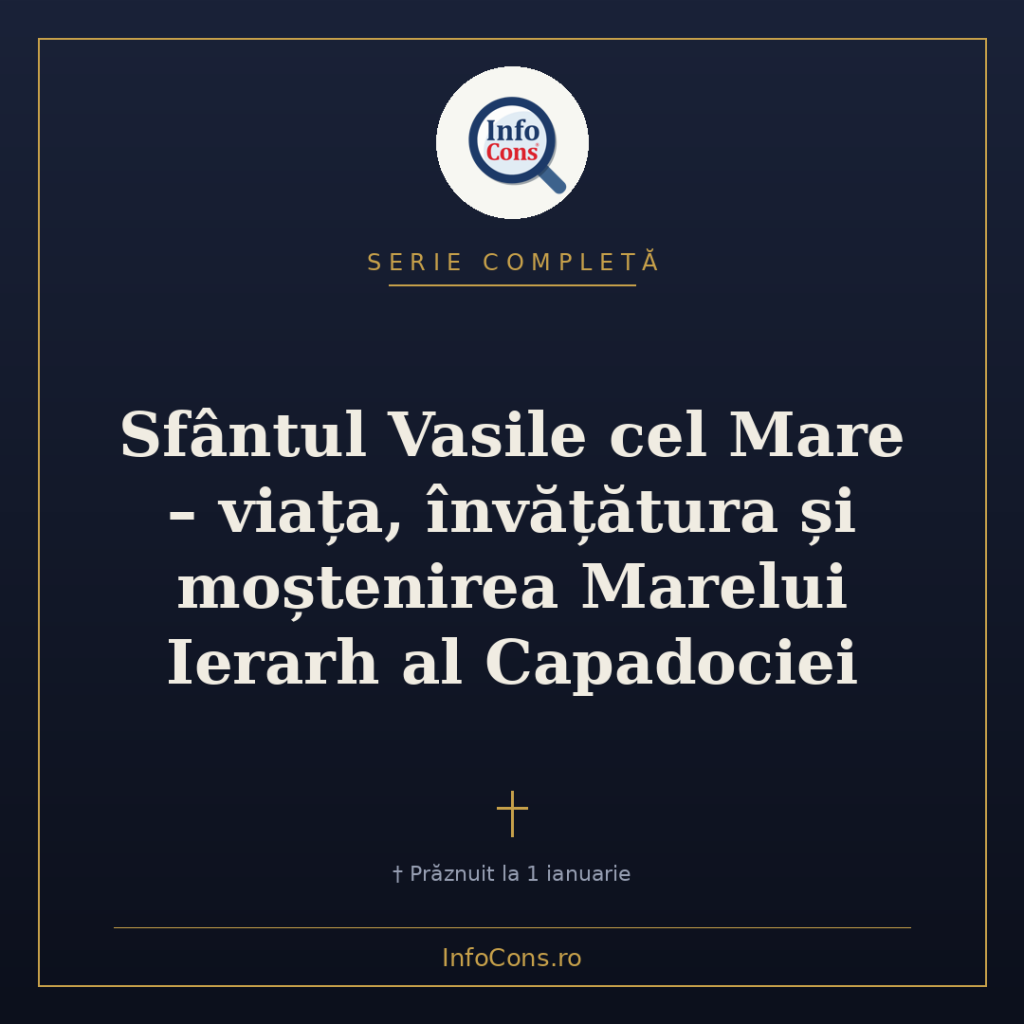 Sf&acirc;ntul Vasile cel Mare &ndash; viața, &icirc;nvățătura și moștenirea Marelui Ierarh al Capadociei