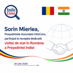 Sorin Mierlea , Președintele Asociației InfoCons , participă la recepția dedicată vizitei de stat în România a Președintei Indiei
